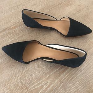 Zoe Suede D’Orsay Flats